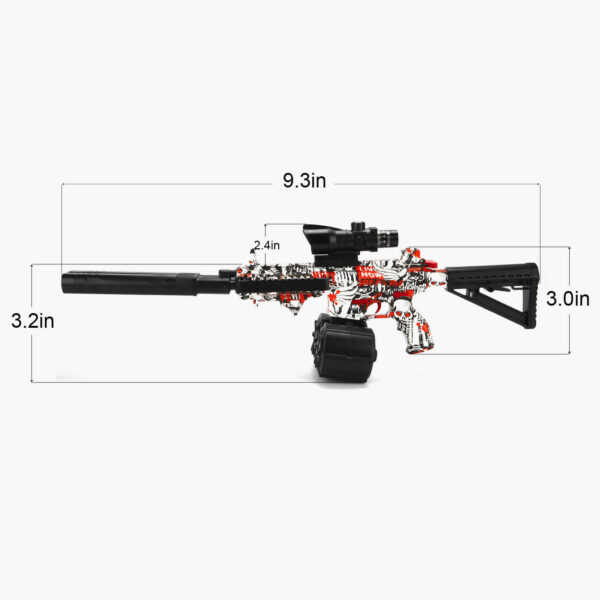 Double-Barreled Gel Blaster Gun