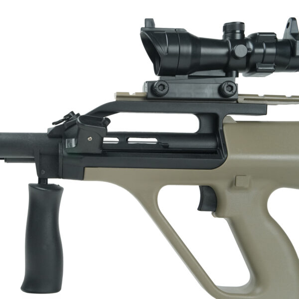 AUG Gel Blaster Left Side View with Conch Scope -Orbeezgun