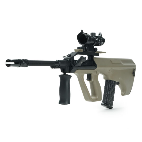 AUG Gel Blaster Front Angle View with Tactical Grip -Orbeezgun