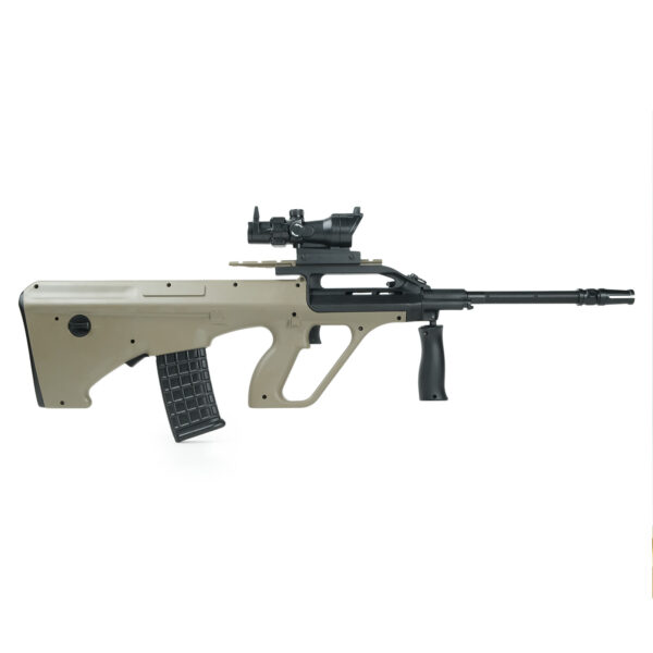AUG Gel Blaster Left Side View with Conch Scope -Orbeezgun
