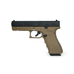 G17 Gel Blaster Pistol Side Angle Desert Frame - Orbeezgun