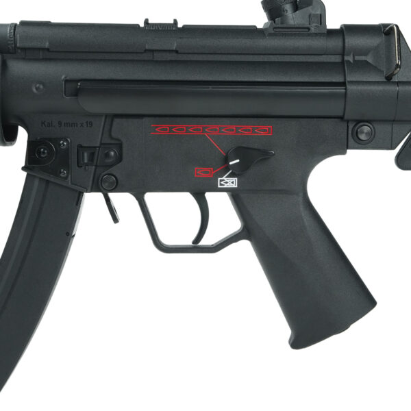 Black MP5 Gel Blaster Tactical Simulation Close Range Accuracy - BRRRRT