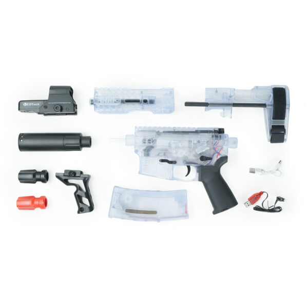 SLR Gel Blaster Full Disassembly Parts Layout - Orbeezgun