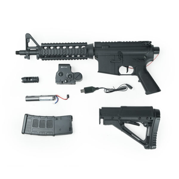 M4A1 Gel Blaster Components Rifle, magazine, sight, and battery -Orbeezgun