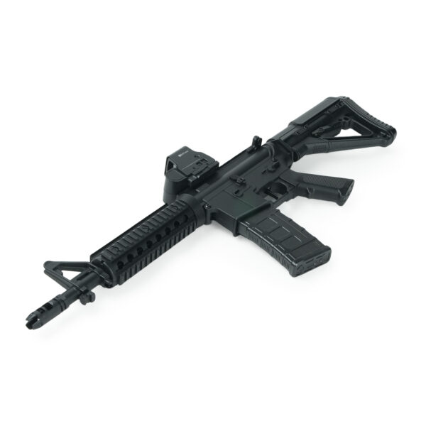 M4A1 Gel Blaster Complete View Fully assembled M4A1 with tactical scope -Orbeezgun