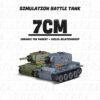Green And Grey 7cm Simulation RC Tanks Side By Side -Orbeezgun