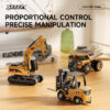 Excavator and Dump Truck Forklift - Precision Remote-Control Vehicles-Orbeez Gun