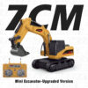 mini excavator 1/64 Mini RC Excavator & Dump Truck Toy Set