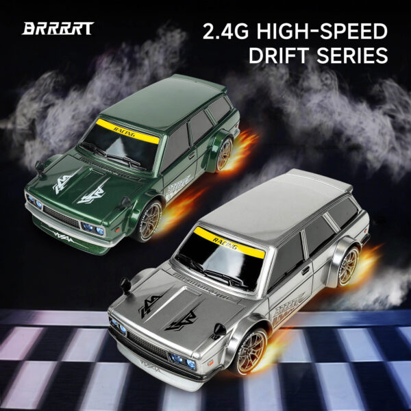 1/24 Scale 4WD RC Drift Car 2.4G High-Speed Series, Ultimate Drift