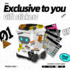 Mini RC Trash Can with Custom Stickers - Personalizable Design