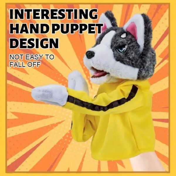 Husky Puppet With Punching Triggers For Action