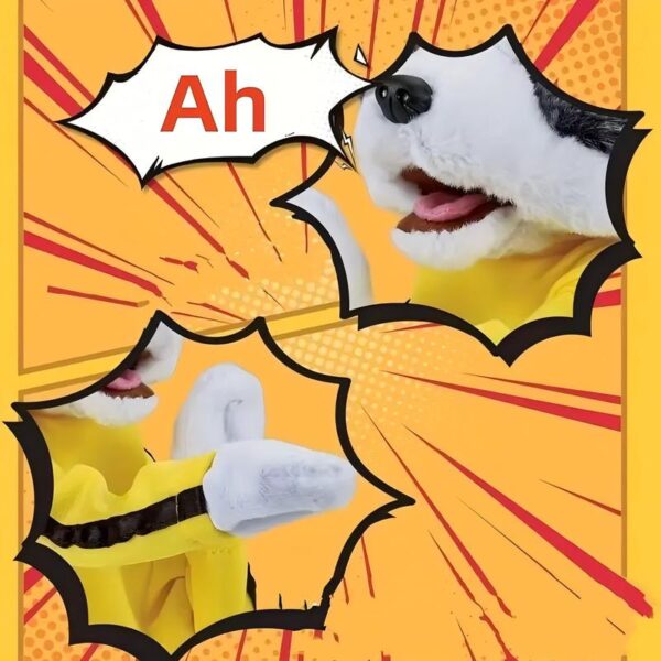 Husky Puppet With Sound Effects and Action Trigger