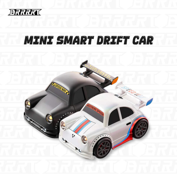 Mini Smart Drift Car Black and White with Extreme Speed - Remote Control
