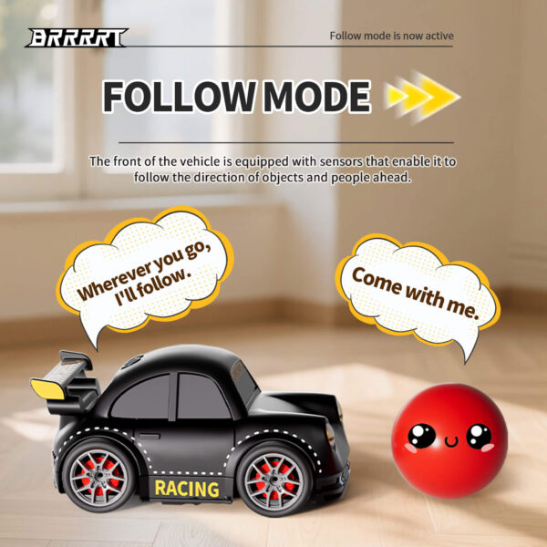 Mini Smart Drift Car with Follow and Escape Modes - LED Lights
