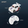 Mini Smart Drift Car White Size and Dimensions