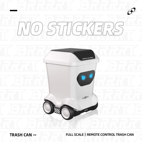 Mini RC Trash Can with Minimalist Design - No Stickers