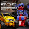 Yellow-Model-Deformable-RC-Car-Powerful-Motor-Action-BRRRT 1/20 RC Deformable Car Robot